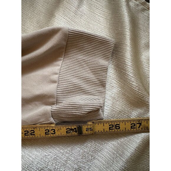 Sincerely Jules Medium Soft Silky Cargo Jogger Pants Legging Cream Tan Pockets - Picture 2 of 8